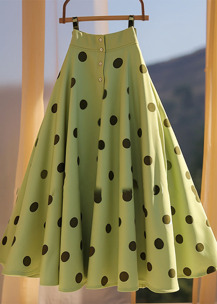 Mousseline de soie trapèze légère à pois pour été - EasyApparels