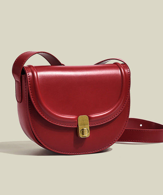 Saddle Bag en cuir synthétique rouge robuste - EasyApparels