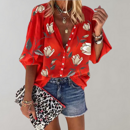 Chemise Fleurée Élégante pour Femme