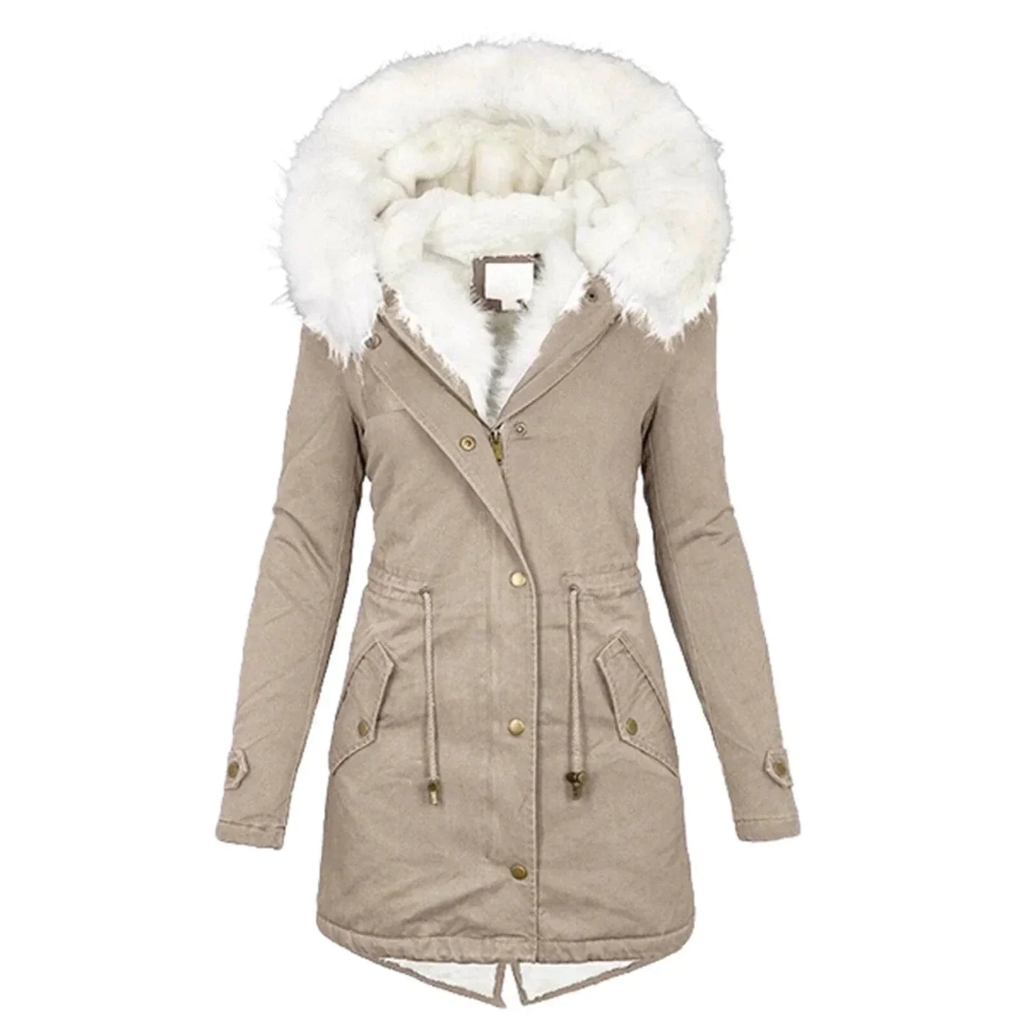 Manteau Hiver Long Polaire Doux et Chaud