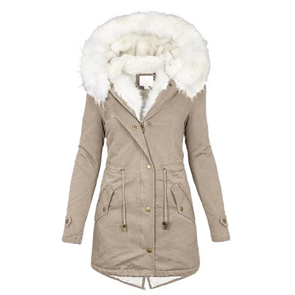 Manteau Hiver Long Polaire Doux et Chaud