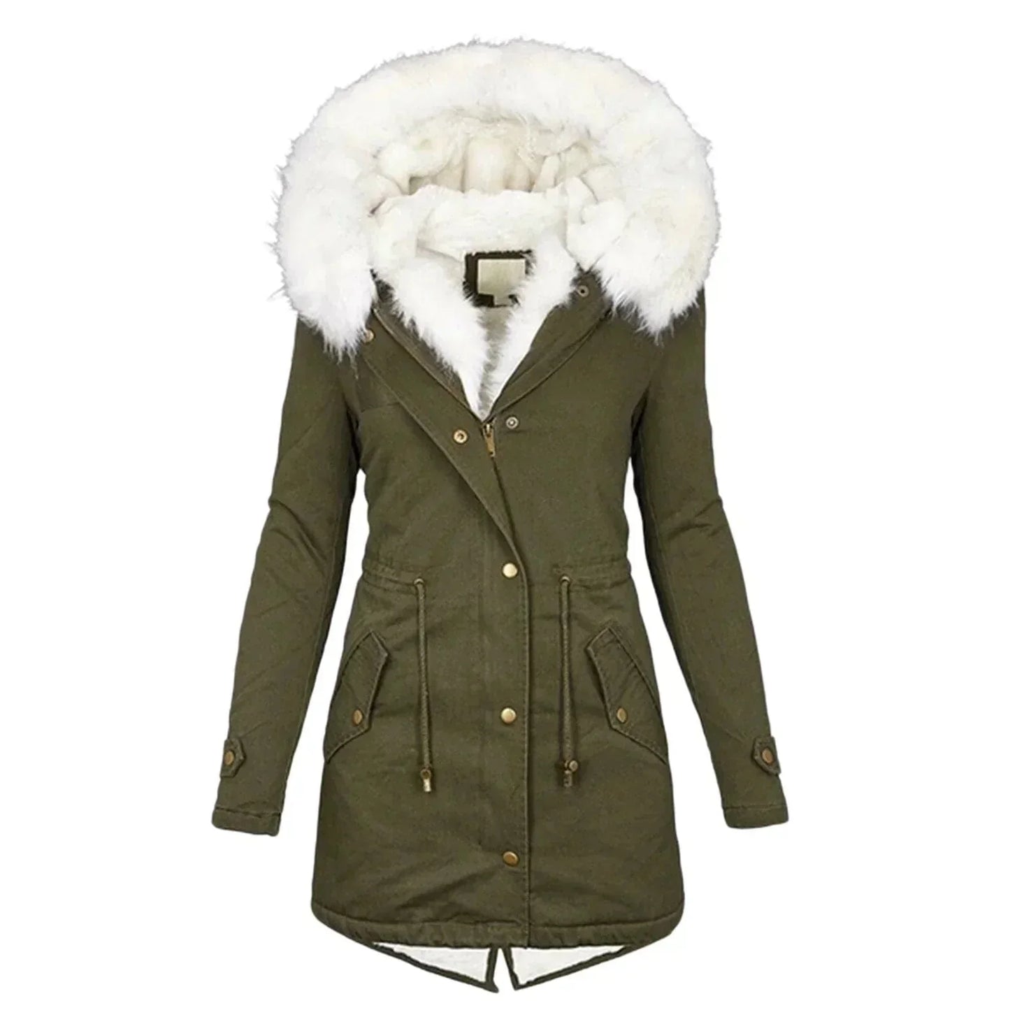 Manteau Hiver Long Polaire Doux et Chaud