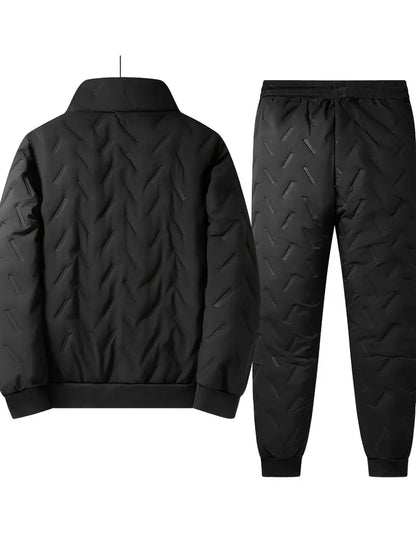FrostFit™ Ensemble de Sportswear Homme | Veste & Pantalon Doublés Polaire