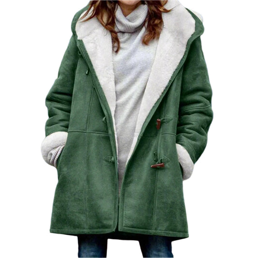 Manteau Hiver Long Capuche Doux et Chaud - PanierRoyale