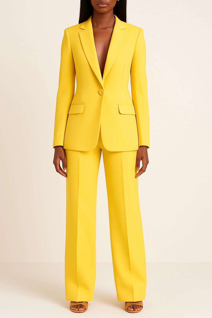 Costume Femme Élégant - Pantalon Tailleur Slim et Moderne