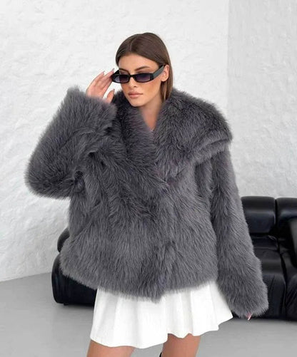 Veste Femme Hiver Chaude et Élégante Col Montant