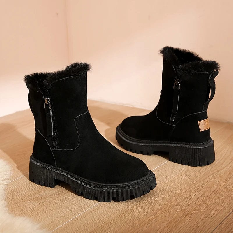 Bottes Fourrées Chaudes et Élégantes pour Femme