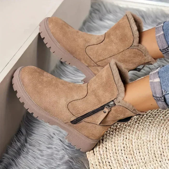 Bottes Fourrées Chaudes et Élégantes pour Femme