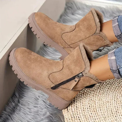 Bottes Fourrées Chaudes et Élégantes pour Femme