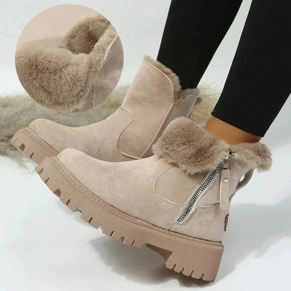 Bottes Fourrées Chaudes et Élégantes pour Femme - PanierRoyale