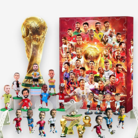 Calendrier de l'Avent Foot avec 24 Figurines Joueurs - PanierRoyale