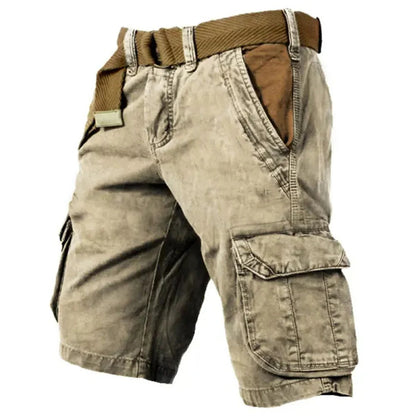 Pantalon Chino Marron Homme Classique avec Ceinture