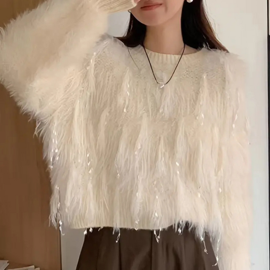 Pull Décontracté Abricot