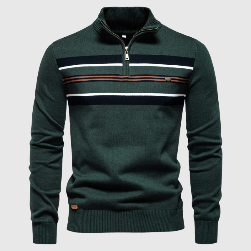 Pull en Maille pour Homme avec Fermeture Éclair - BerlinGlamour