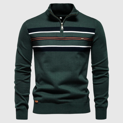 Pull en Maille pour Homme avec Fermeture Éclair - BerlinGlamour