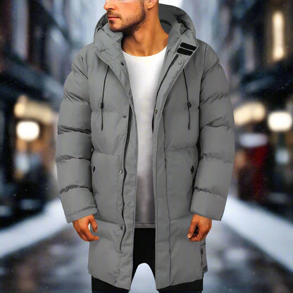 Doudoune Hiver Homme Grise Étanche et Chaude - PanierRoyale