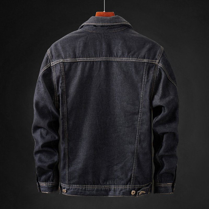 Blouson Homme Denim Doublure Polaire Chaude