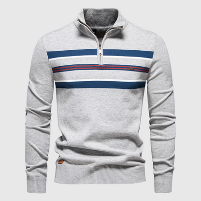 Pull en Maille pour Homme avec Fermeture Éclair