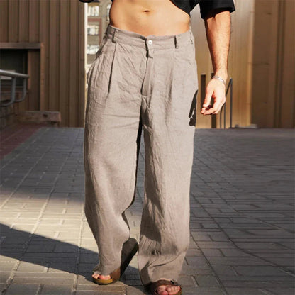 Pantalon Lin Homme Léger et Confortable