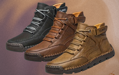 Chaussures de Randonnée Homme en Cuir Confortable