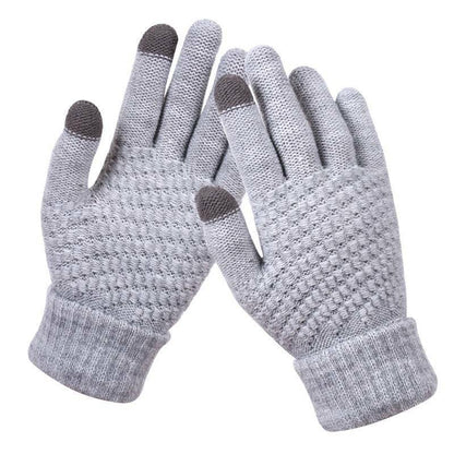 Gants Hiver Femme Douillets avec Décoration Brodée