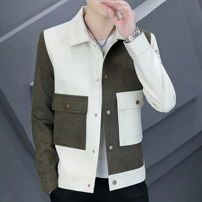 FRED - Veste Élégant à Couleurs Contrastées Pour Hommes