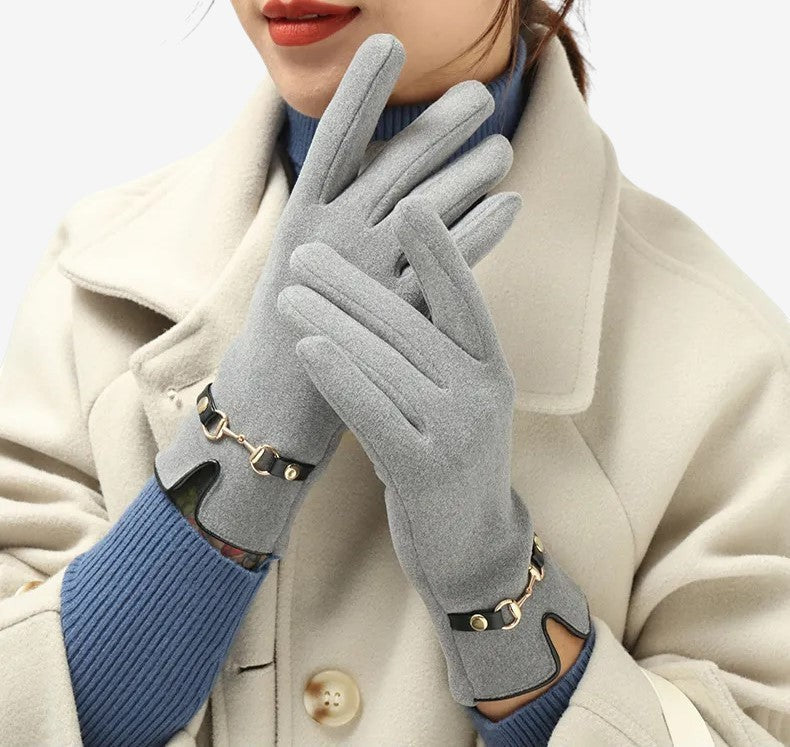 Gants Hiver Chauds et Élégants en Polaire