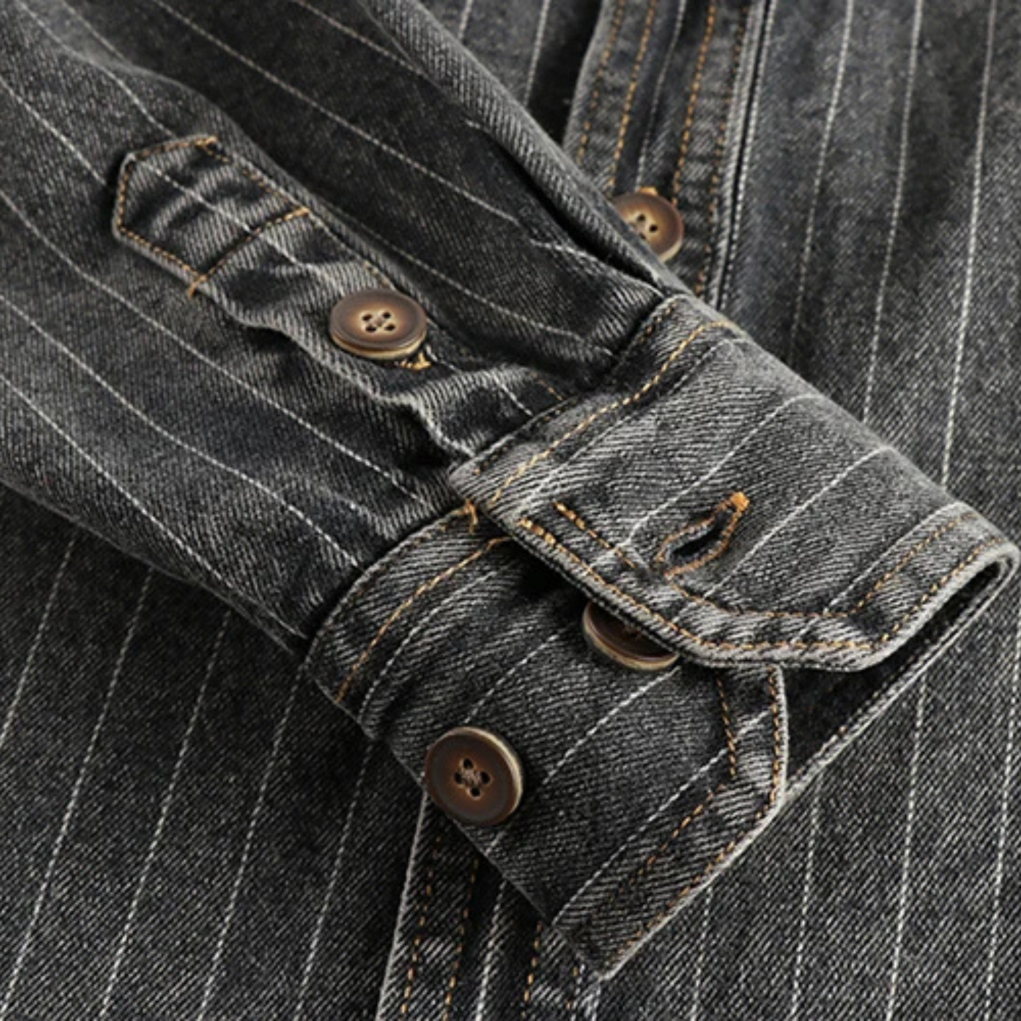 Chemise Homme Décontractée Noir Anthracite