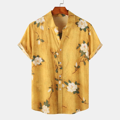 Chemise Homme Coton Léger Floral - BerlinGlamour