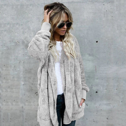 Veste Fausse Fourrure Femme Hivernale Chaude et Confortable