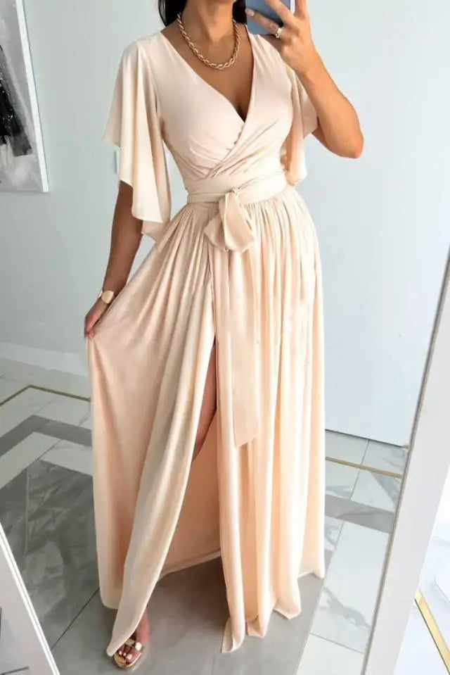 Robe Soirée Décolleté Plongeant Élégante