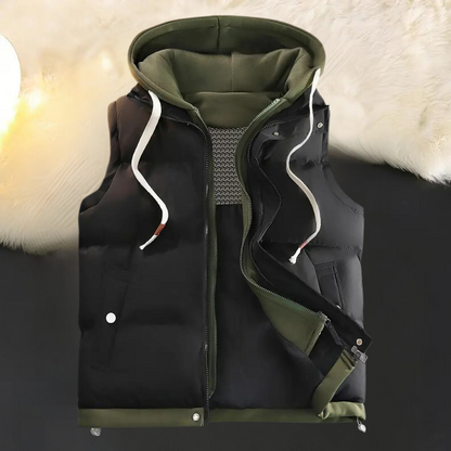 FRANK - Gilet à Capuche Élégant pour Hommes