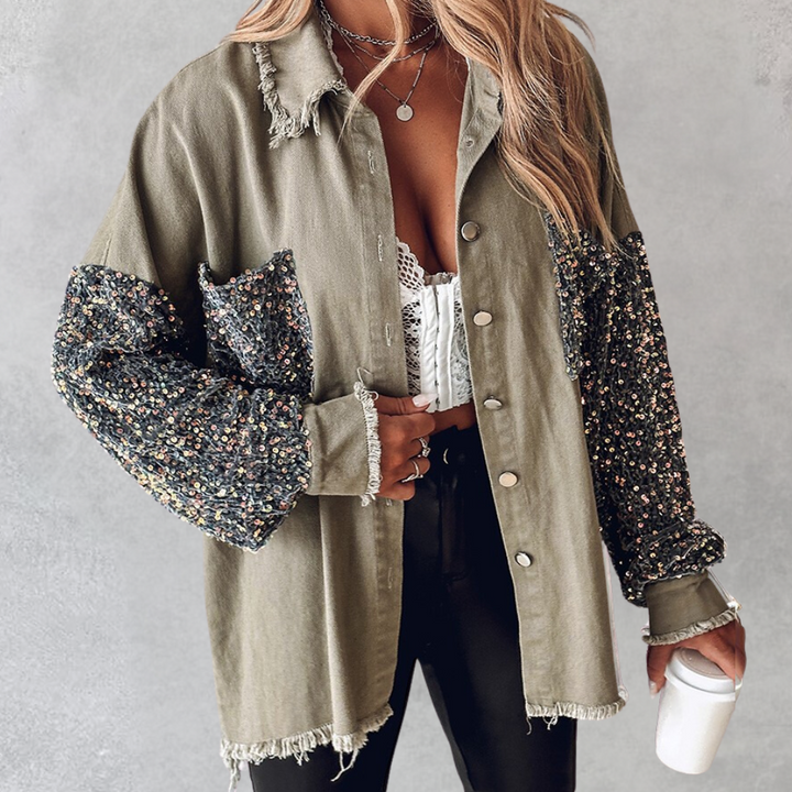 Veste Brillante en Sequins - vue 7