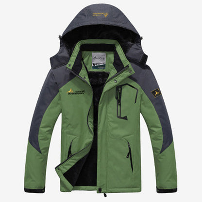 Parka Hiver Homme Imperméable avec Capuchon Amovible