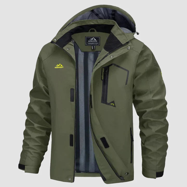 Parka Hiver Homme Imperméable avec Capuchon Amovible
