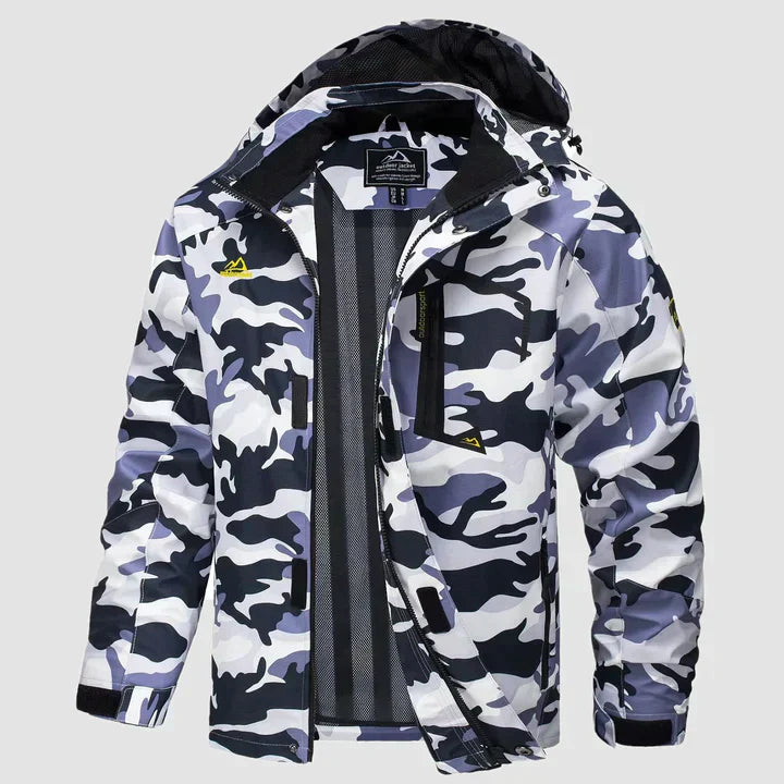 Parka Hiver Homme Imperméable avec Capuchon Amovible