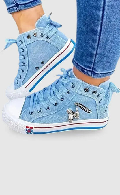 Chaussures Femme Denim Style Décontracté - BerlinGlamour