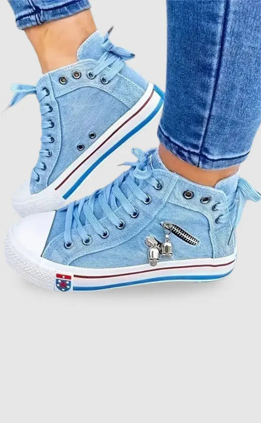Chaussures Femme Denim Style Décontracté - BerlinGlamour