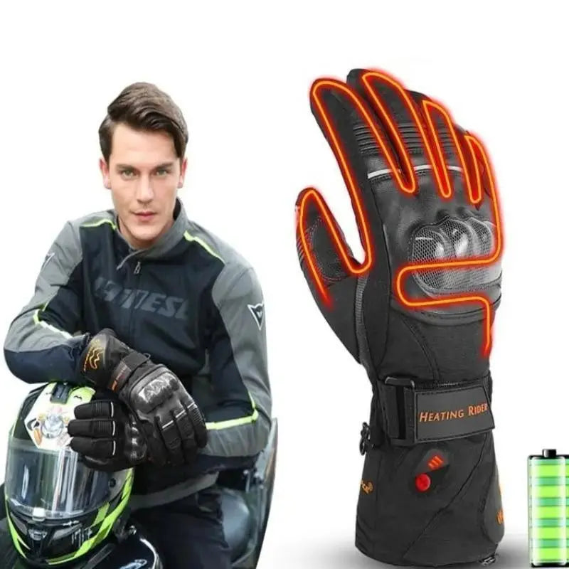 Gants moto Hiver Chauffants - vue 3