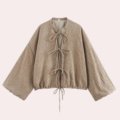 Cardigan Classique Beige - vue 3
