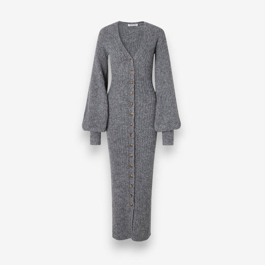 Gilet Tricoté Col V Boutons en Façade - PanierRoyale