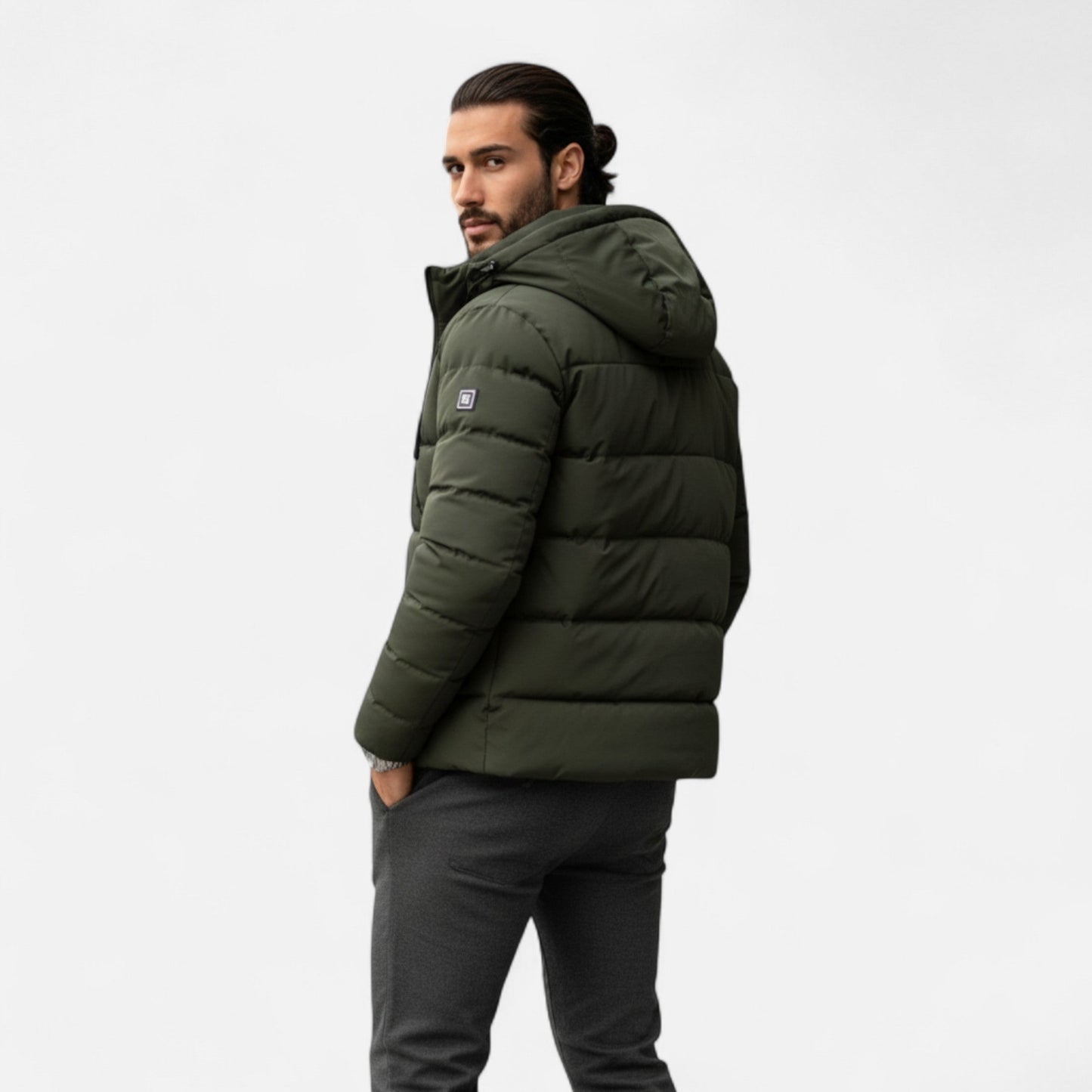 Parka Hiver Homme Robuste et Imperméable avec Capuche
