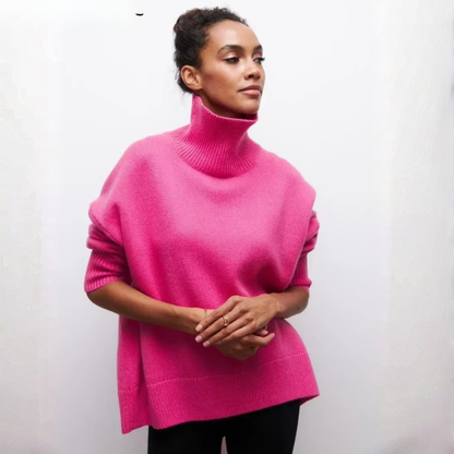 Pull Femme Col Roulé Douillet et Chaud pour Hiver