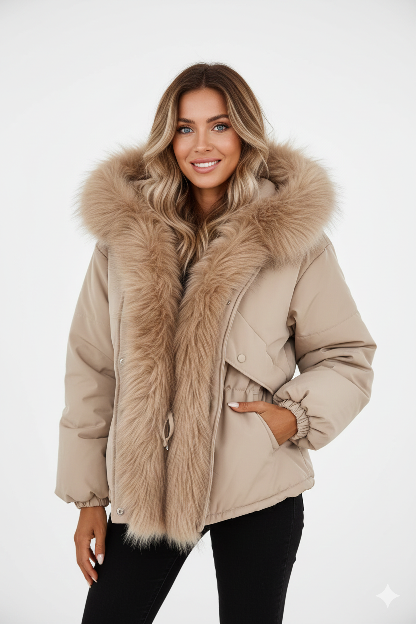 Manteau Femme Hiver Douillet - Parka Élégant avec Doublure Polaire Chaude
