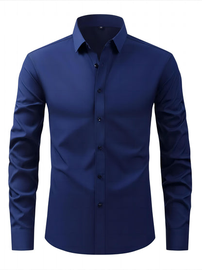 Chemise Homme Manches Longues Élégante et Confortable