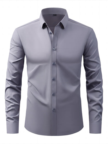 Chemise Homme Manches Longues Élégante et Confortable
