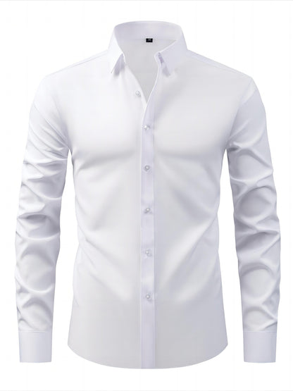 Chemise Homme Manches Longues Élégante et Confortable