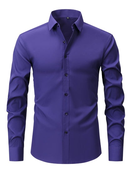 Chemise Homme Manches Longues Élégante et Confortable