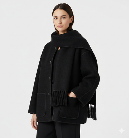 Manteau Femme Hivernal Doux avec Capuchon