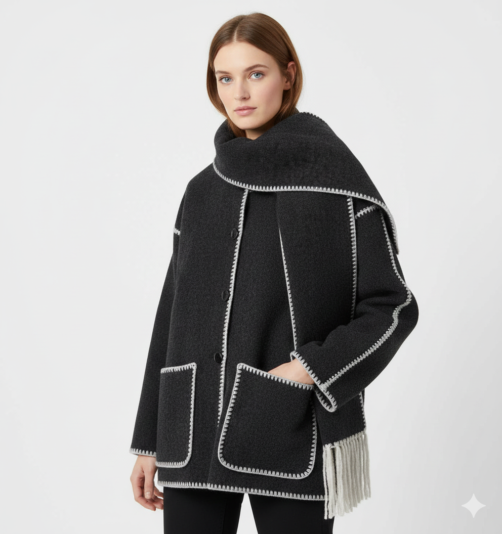 Manteau Femme Hivernal Doux avec Capuchon